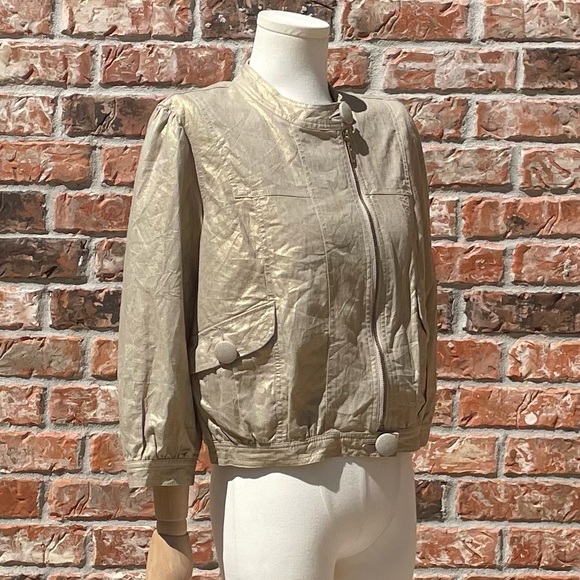 Jolt (Neiman Marcus) khaki/gold juniors vintage jacket / L / Excellent condition - Picture 8 of 17